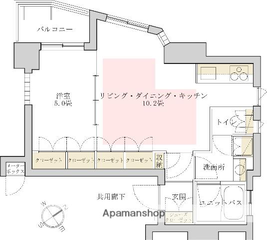 エクセルダイア蒲田Ⅴ(1LDK/7階)の間取り写真