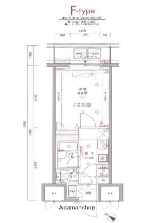 東京蒲田スクエアタワー 14階階 間取り