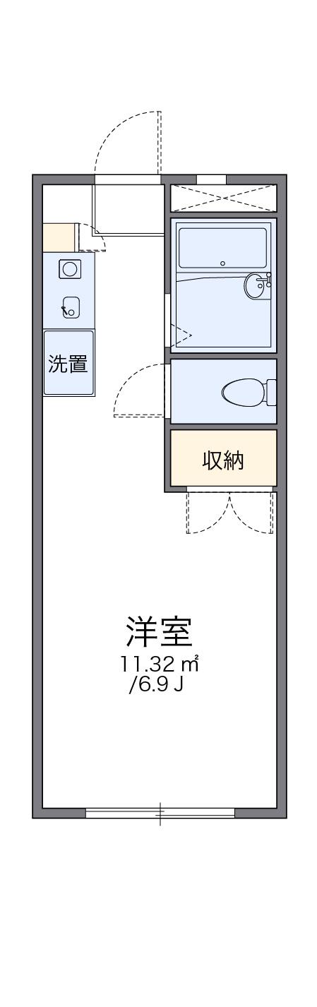 レオパレスANNEX新川崎 3階階 間取り