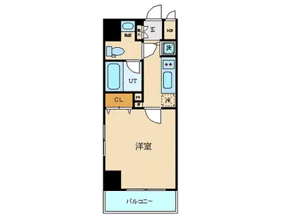 プレール・ドゥーク東京ノースⅡ(1K/1階)の間取り写真