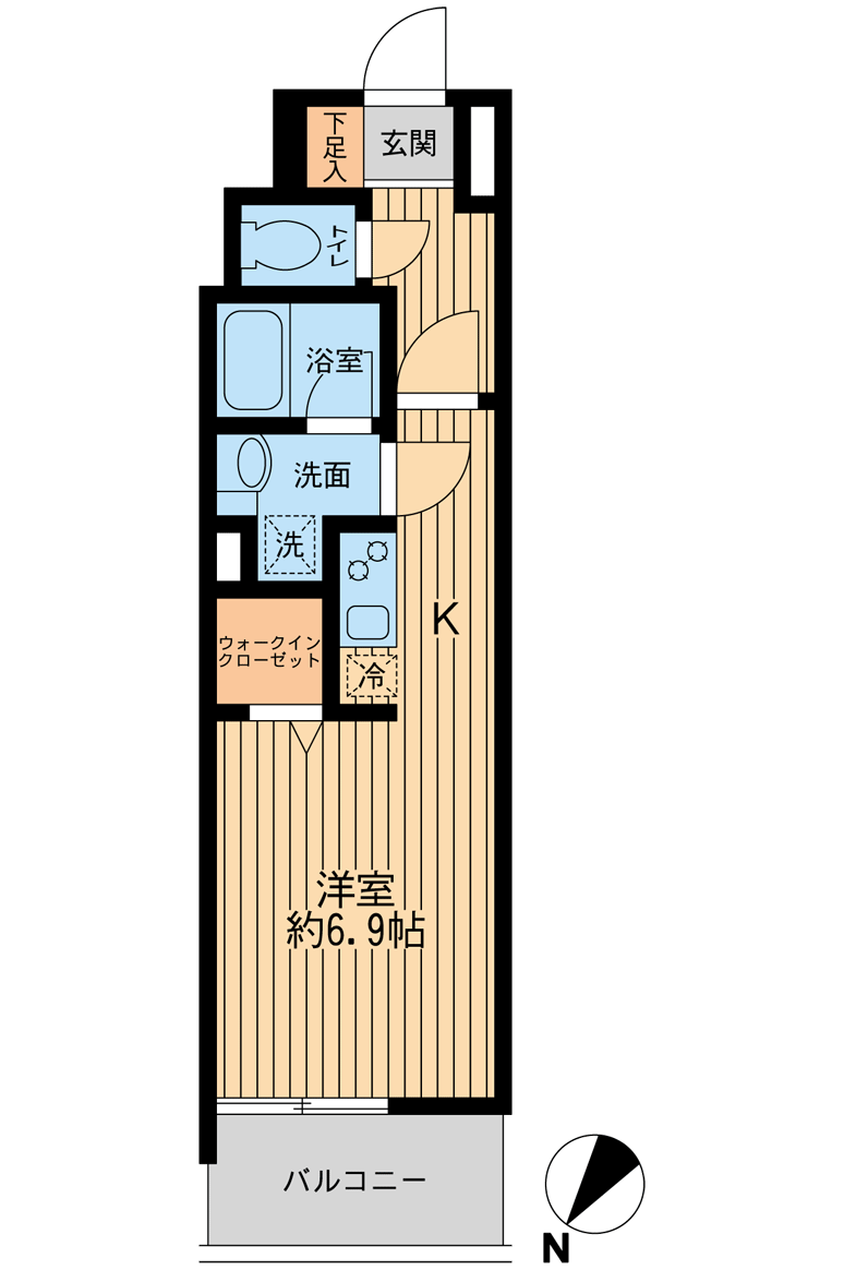 日本橋ファーストレジデンス 4階階 間取り