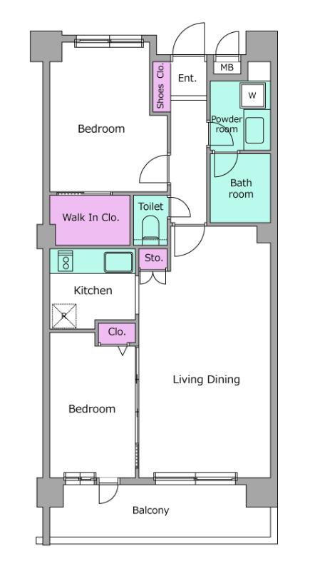 レジディア祐天寺 6階階 間取り