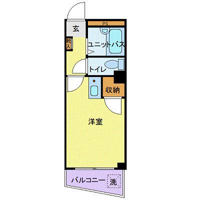 アイ・シュライン川崎大師東(ワンルーム/2階)の間取り写真