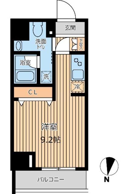 オーキッドレジデンス大島(ワンルーム/4階)の間取り写真