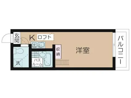 長浜アパート(ワンルーム/2階)の間取り写真