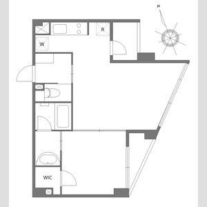 ベルジューレ高輪(1LDK/B1階)の間取り写真