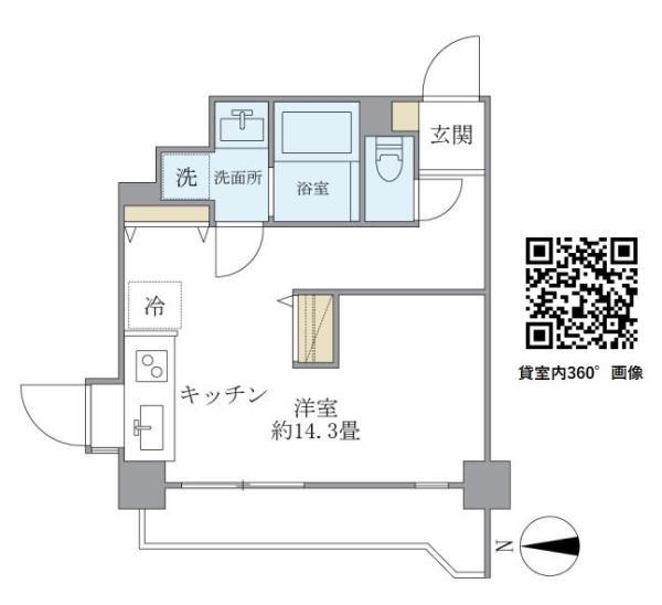 ISM西日暮里(ワンルーム/11階)の間取り写真