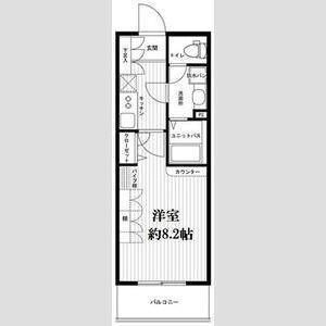 エスコート芝浦EAST 5階階 間取り