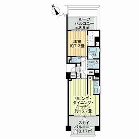 BRILLIA恵比寿ID(1LDK/5階)の間取り写真