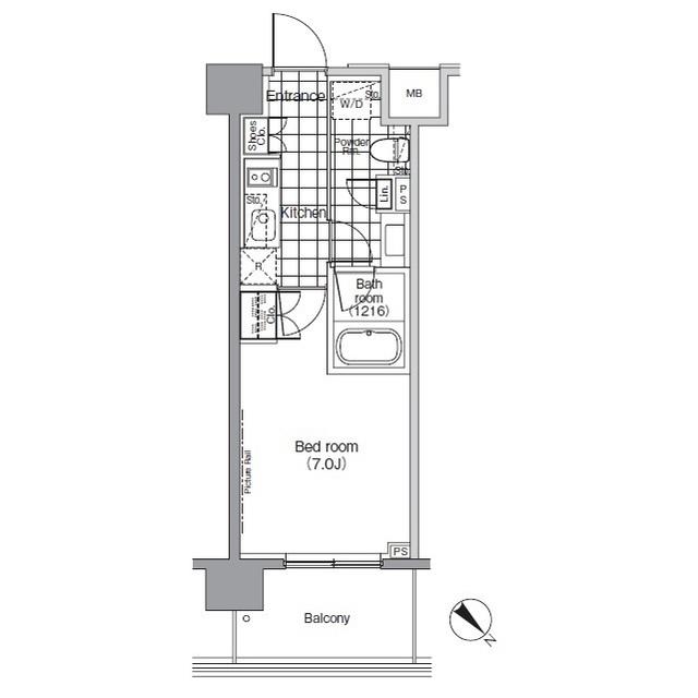 パークハビオ赤坂 9階階 間取り