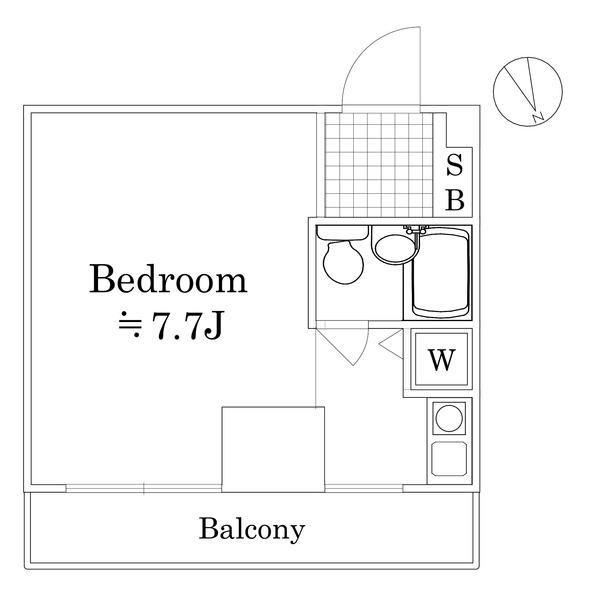 シーアイマンション鶴見(ワンルーム/9階)の間取り写真