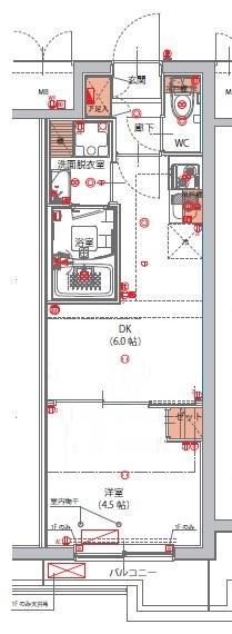 ハーモニーレジデンス東京南砂パークサイド 4階階 間取り