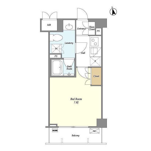 サンハイム雪が谷大塚(1K/2階)の間取り写真