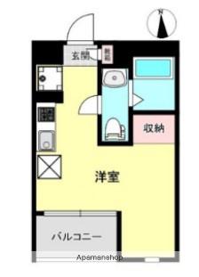 LOTUS HEIWAJIMA イースト(ワンルーム/4階)の間取り写真
