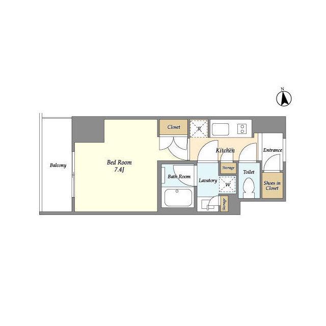 ラティエラ大鳥居(1K/12階)の間取り写真