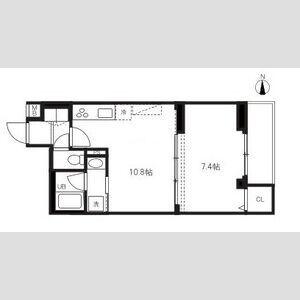 ハーモニーレジデンス蒲田アートヴィラ(1LDK/1階)の間取り写真