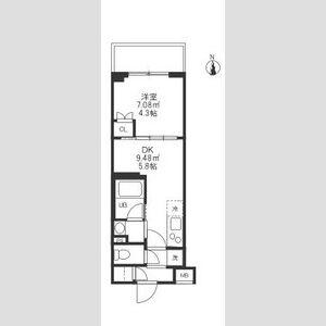 ハーモニーレジデンス蒲田アートヴィラ(1DK/3階)の間取り写真