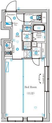 MIND KAMATA(1K/3階)の間取り写真