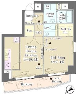 MAISON DE TAKAYA(1LDK/3階)の間取り写真