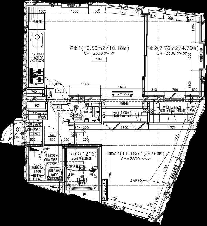 北品川2丁目工事PJ(2LDK/1階)の間取り写真