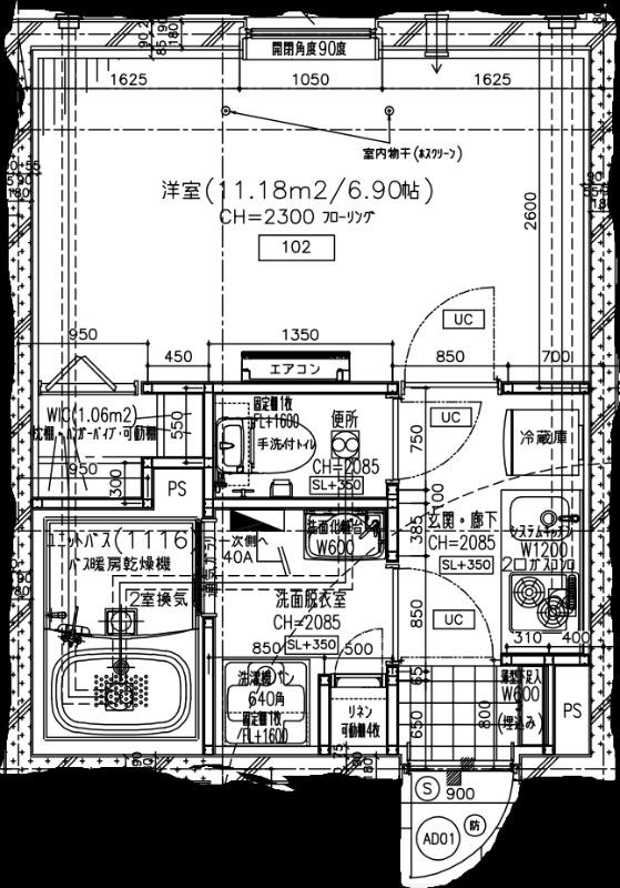 北品川2丁目工事PJ(1K/1階)の間取り写真