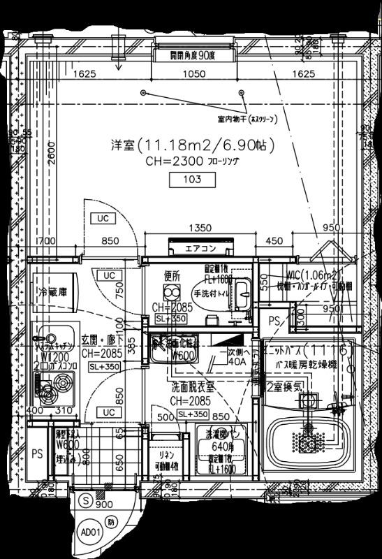 北品川2丁目工事PJ(1K/1階)の間取り写真