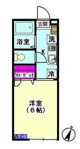 メゾン ベルファミーユ(1K/2階)の間取り写真