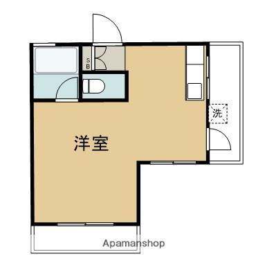 シャトーナベシマ(ワンルーム/3階)の間取り写真