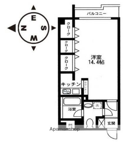 ソレイユ西蒲田 6階階 間取り