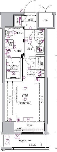 アルテシモシリウス 10階階 間取り