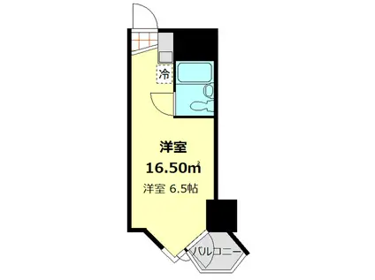 東京ベイビュウ(ワンルーム/6階)の間取り写真