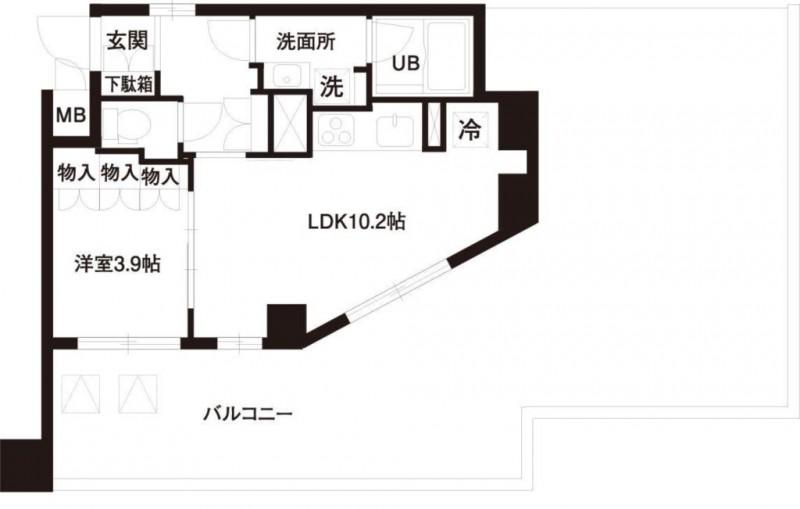 レジディア白金高輪 3階階 間取り