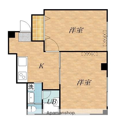 リバービュー羽田(2K/1階)の間取り写真