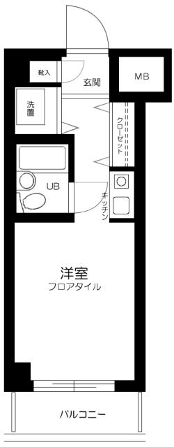ライオンズマンション蒲田第3 2階階 間取り