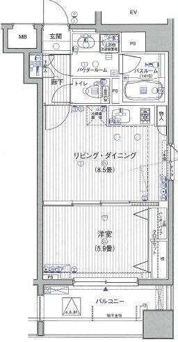ラグジュアリーアパートメント三ノ輪 2階階 間取り