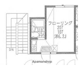 カーサフェリス8(ワンルーム/2階)の間取り写真