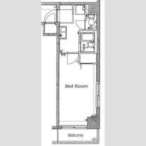 プレール三田(1K/5階)の間取り写真