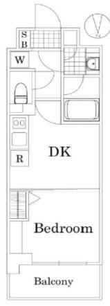 ザ・レジデンス・オブ・トーキョー OM06(1K/2階)の間取り写真