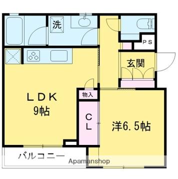 エンジェル榮(1LDK/3階)の間取り写真