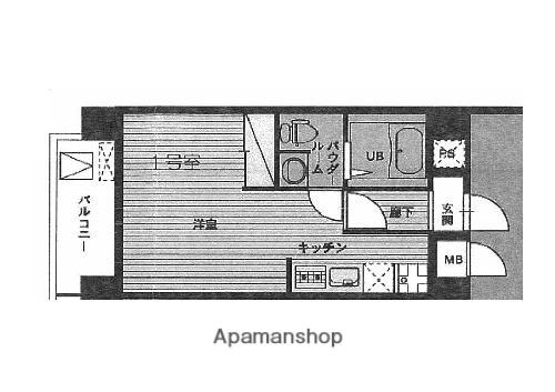 HF浅草橋レジデンス(ワンルーム/11階)の間取り写真
