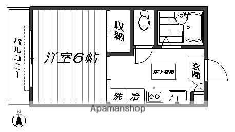 シュテルネス・ハウゼ(1K/1階)の間取り写真