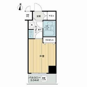 ライオンズマンション錦糸町第8(1K/3階)の間取り写真