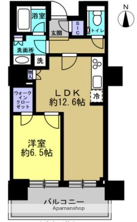 プラウドシティ蒲田 9階階 間取り