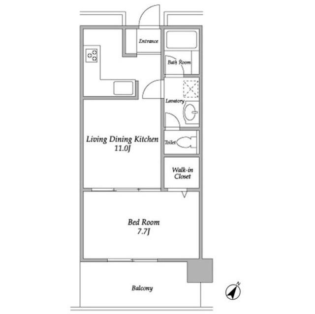 プラザタワー勝どき 14階階 間取り