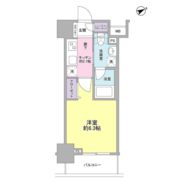 サンピエス大森 5階階 間取り