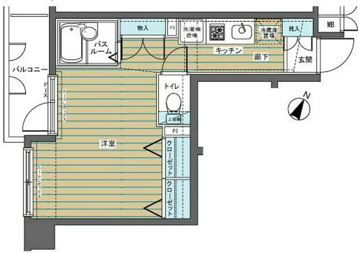 フェニックス目黒 6階階 間取り