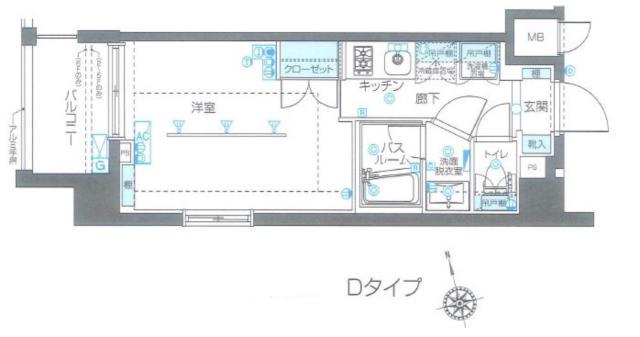 ZOOM品川南 6階階 間取り