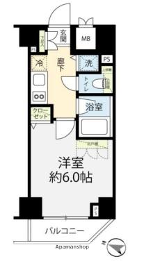 ブライズ荏原中延 4階階 間取り
