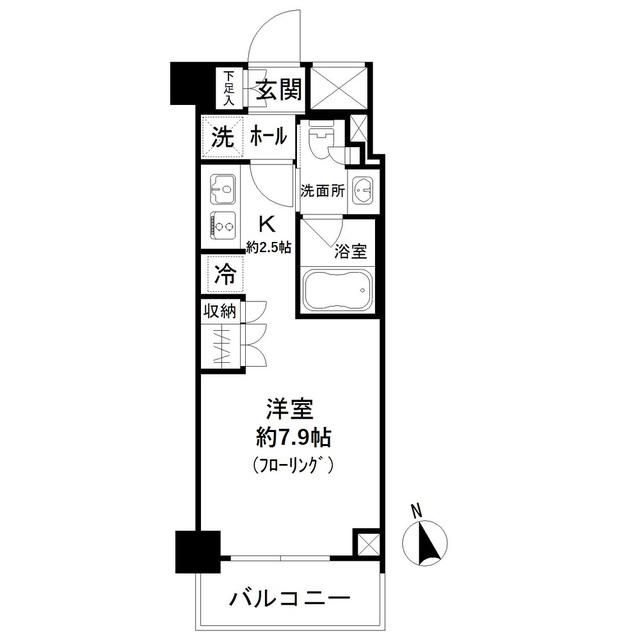 パークリュクス蒲田一丁目 3階階 間取り