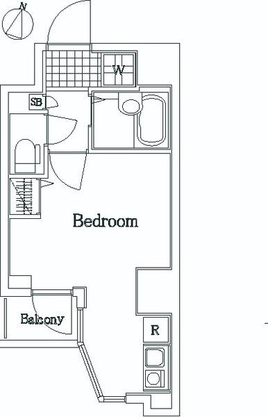 ミリオンプラザ目黒駅前(ワンルーム/3階)の間取り写真